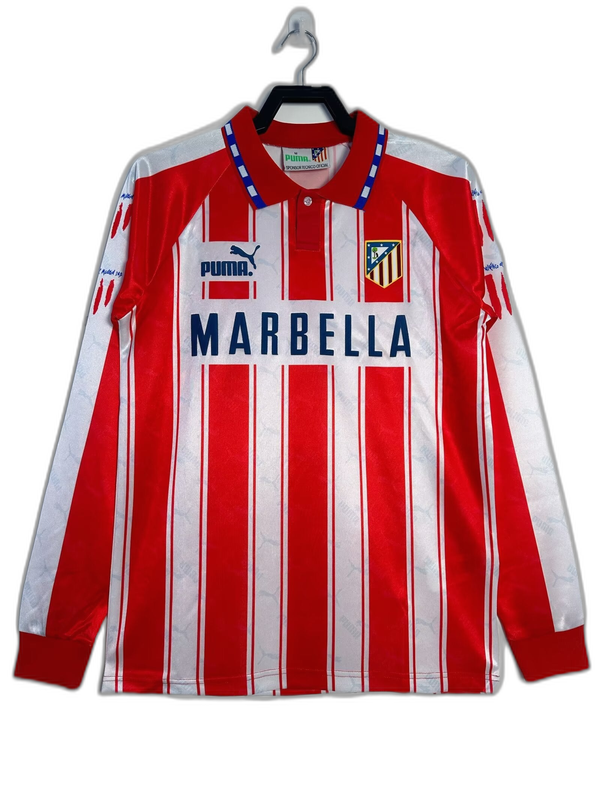 Atlético Madrid 94/95 I Home Jersey - Long Sleeve Retro Version