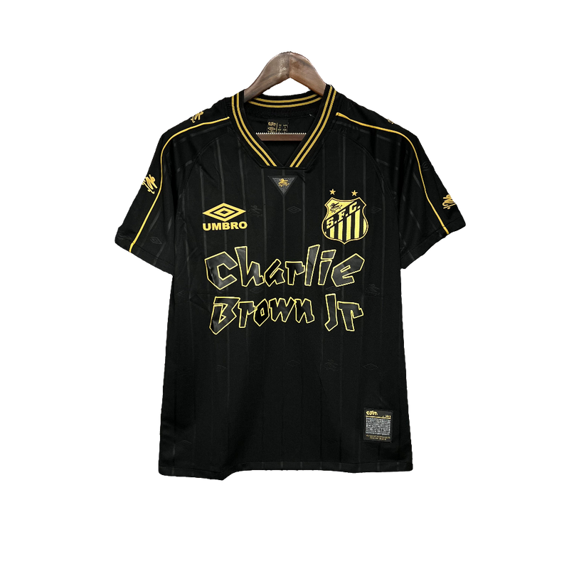 Santos 24/25 Charlie Brown JR Jersey - Black - Fan Version