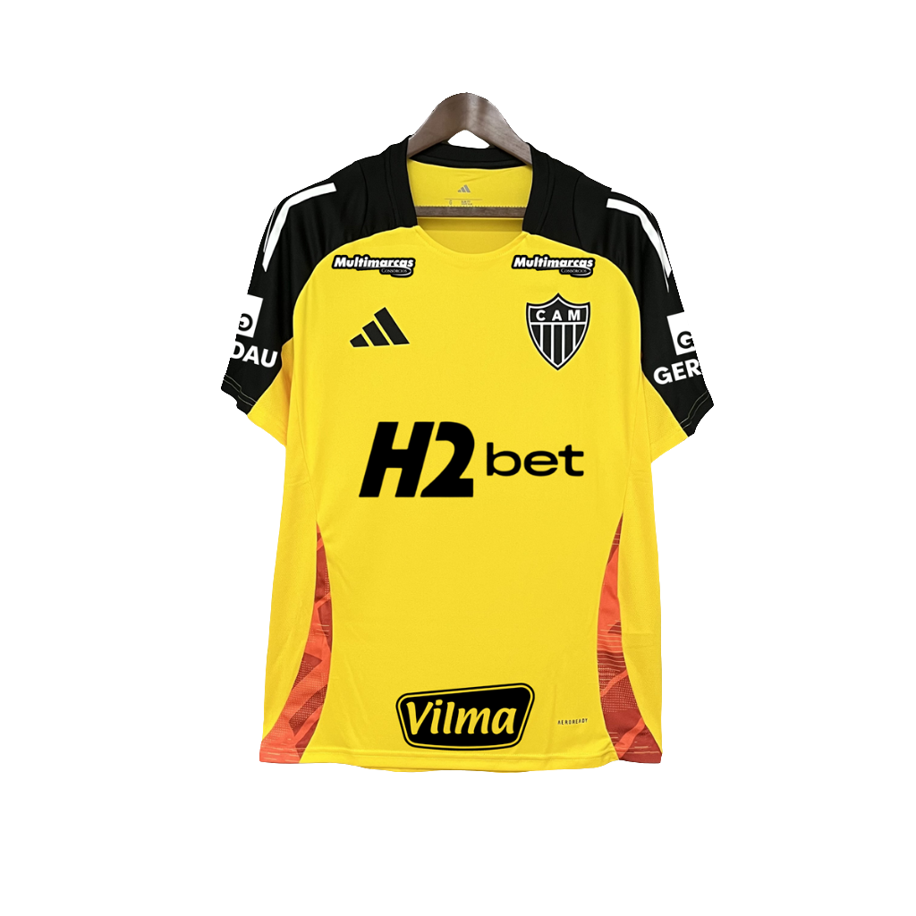 Atlético Mineiro 25/26 Yellow Training Jersey - All Sponsors - Fan Version