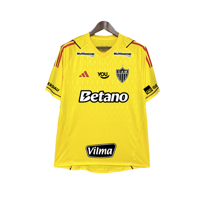 Atlético Mineiro 24/25 Goalkeeper Jersey - Yellow - All Sponsors - Fan Version