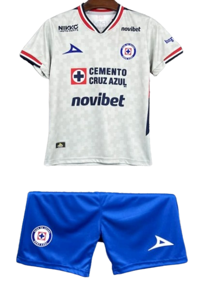 Kids Kit Cruz Azul Away 25/26 Unisex